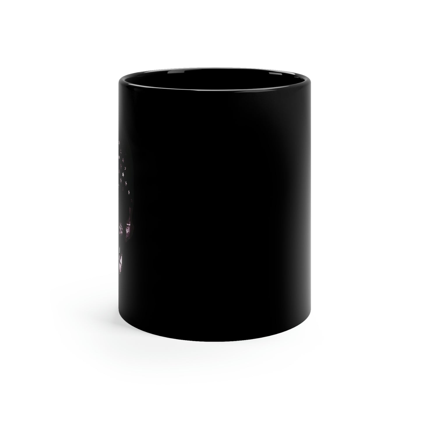 Cráneo patriótico - Taza negra de 11 oz