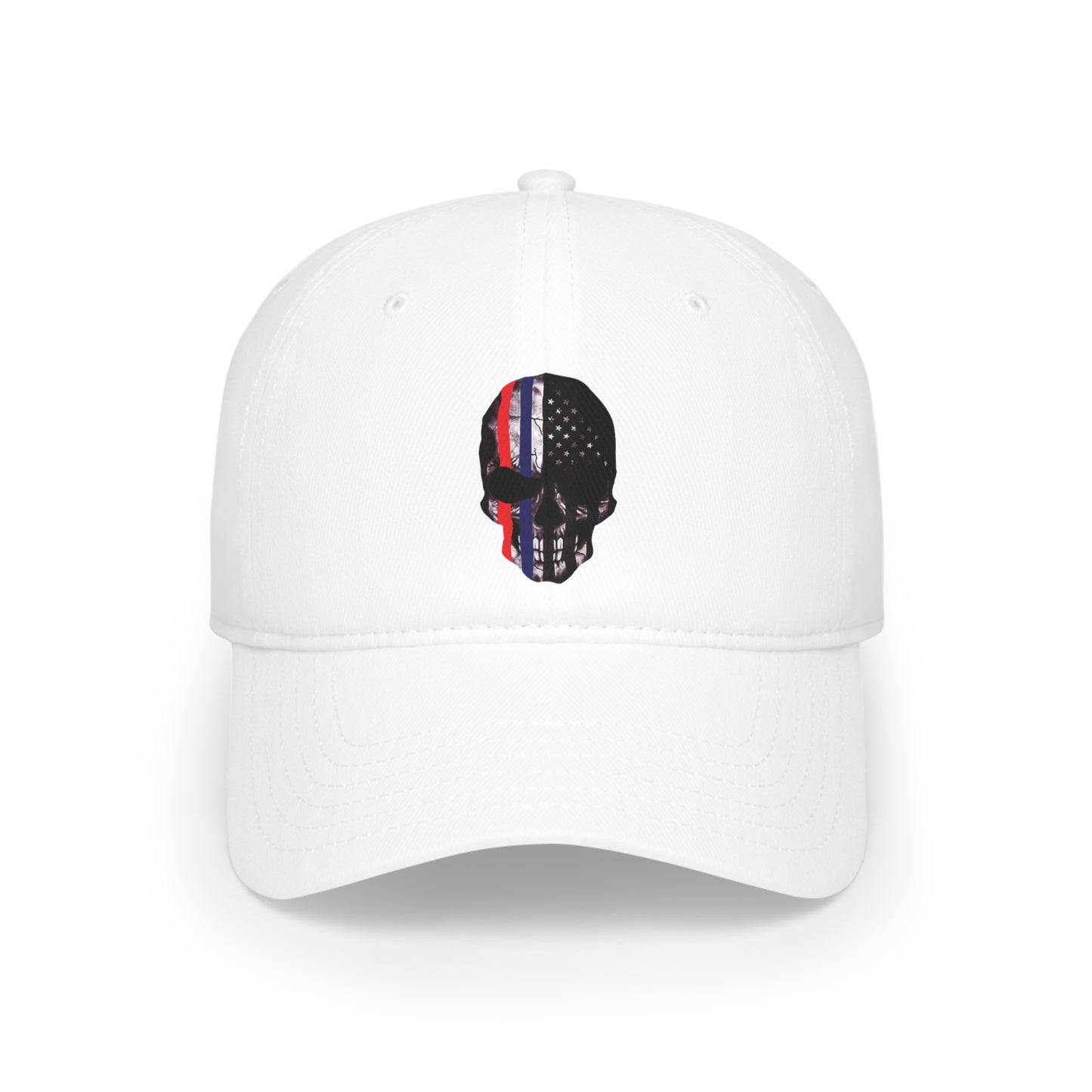 Patriotic Skull - Khaki Baseball Cap