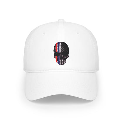 Patriotic Skull - Khaki Baseball Cap