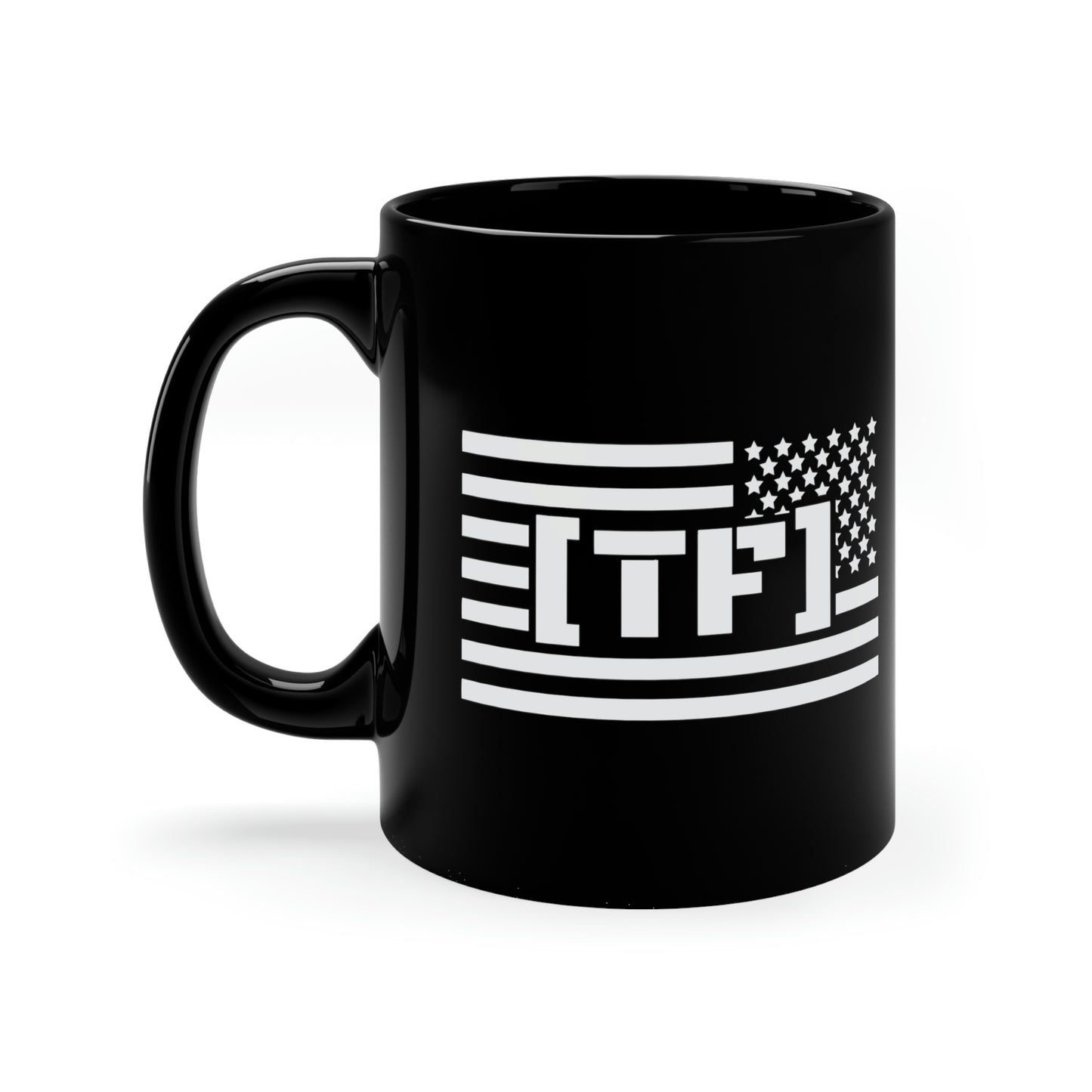 Bandera inversa - Taza negra de 11 oz