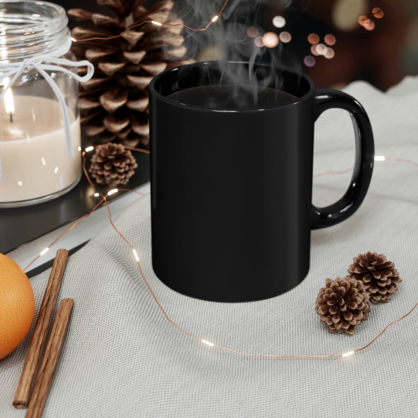 Bandera inversa - Taza negra de 11 oz