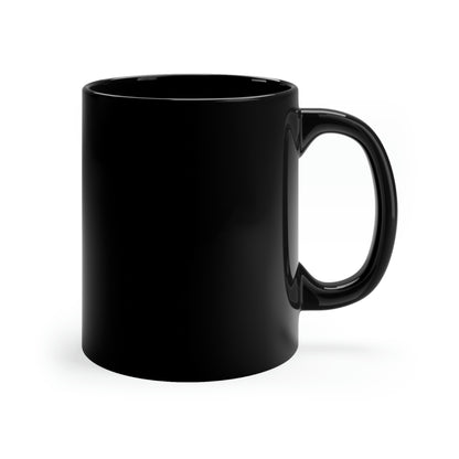 Preparado y listo - Taza negra de 11 oz