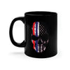 Patriotic Skull - 11oz Black Mug