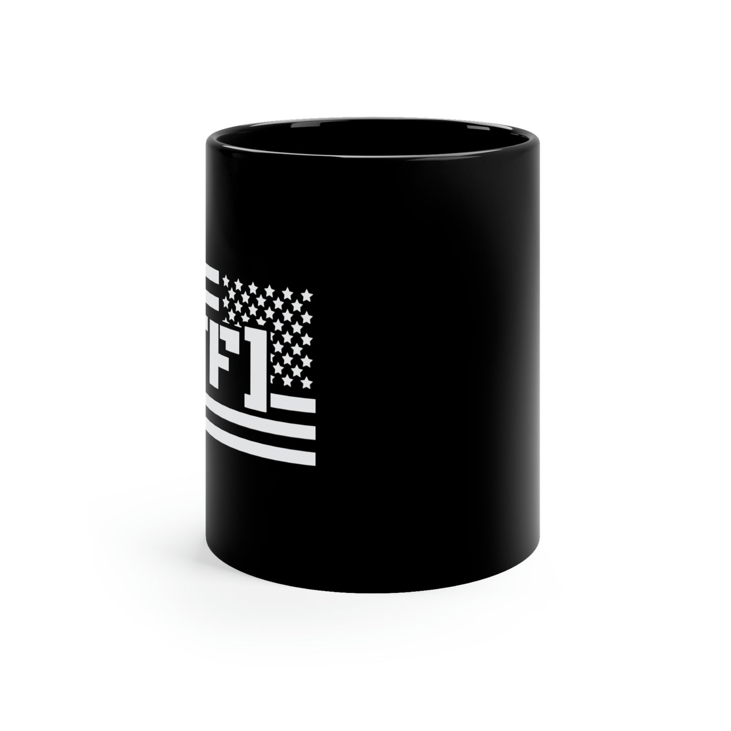 Bandera inversa - Taza negra de 11 oz