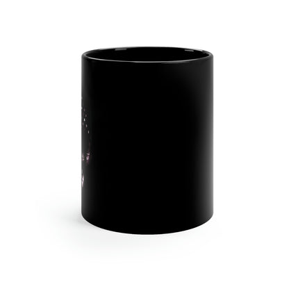 Cráneo patriótico - Taza negra de 11 oz